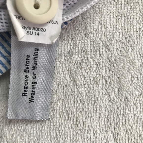 J Crew Seersucker Board Shorts Mesh Liner Mens 34 - Picture 8 of 9